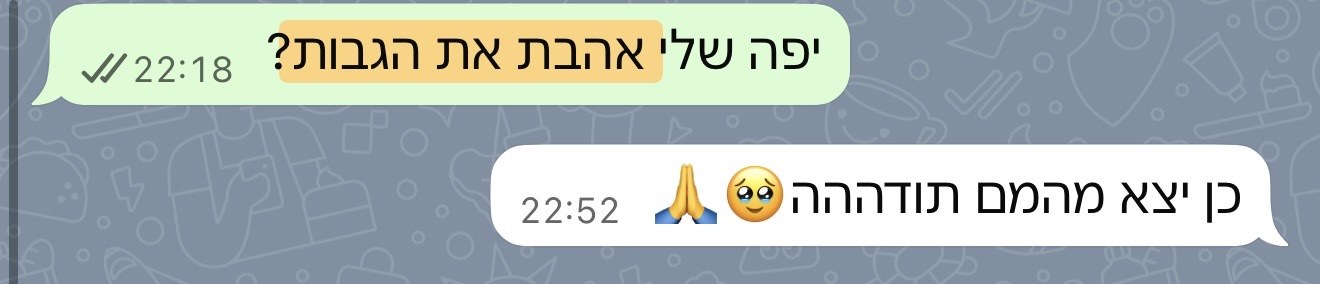 המלצה של לקוחה